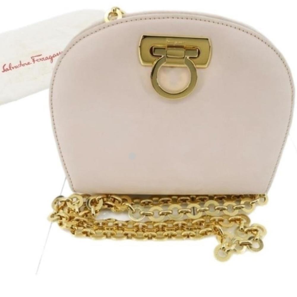 Ferragamo Mini Gancini Chained Shoulder Bag